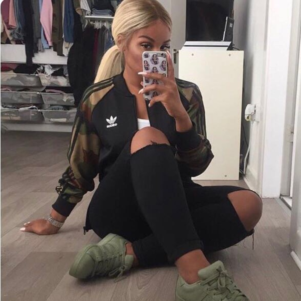 XS adidas camo track jacket